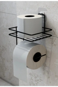 Pratik Yapışkanlı Metal Tuvalet Kağıdı Tutucu