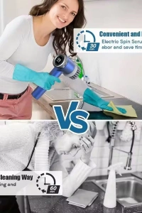 Profesyonel 5’i 1 Arada Şarjlı Temizlik Fırçası