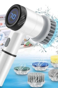 Profesyonel 5’i 1 Arada Şarjlı Temizlik Fırçası