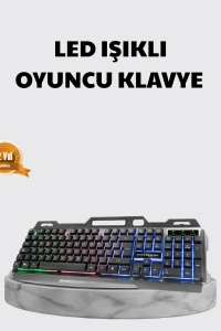 Profesyonel  Klavye Mouse Seti – RGB Işıklı, Türkçe Q, DPI Ayarlı, Dayanıklı Gövde