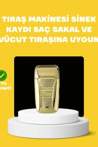 Profesyonel Kuru Kullanım Sakal Tıraş Makinesi Çift Başlıklı
