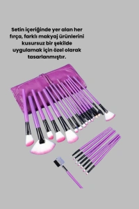 Profesyonel Makyaj Uygulamalarına Özel 12 Parça Kompakt ve Hafif Makyaj Fırça Seti