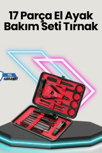 Profesyonel Paslanmaz Çelik Manikür & Pedikür Seti