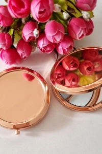 Promosyon Cep Aynası (Rose Renk)