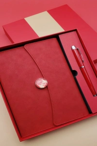 Promosyon Defter Kalem Seti Kırmızı Renk