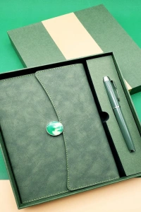 Promosyon Defter Kalem Seti Yeşil Renk
