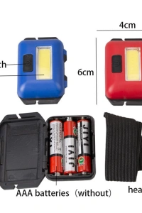 PS-T89 Mini Pilli COB LED 3 Mod Su Geçirmez Kafa Feneri Lambası