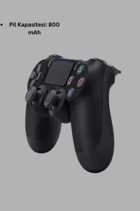 PS4 Uyumlu Kablosuz Oyun Kolu – Titreşimli, Şarjlı ve Ergonomik