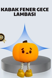 Pumpkin LED Gece Lambası Üç Kademeli Işık Ayarlı