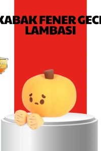 Pumpkin LED Night Light Dokunmatik Şarjlı Silikon Gece Lambası