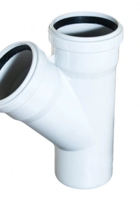 Pvc Atık Su Borusu 125x125 Tek Çatal 45 Derece 10 Adet