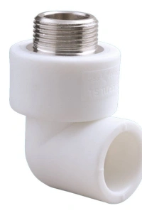 Pvc Boru PPRC Dış Dişli Dirsek 20x1/2 10 Adet