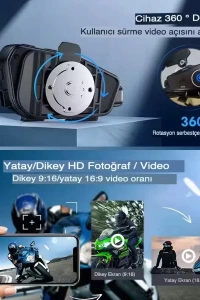 Q28 Kameralı Motosiklet Kask Kulaklığı