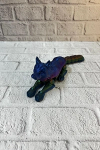 Rainbow hareketli kurt masa dekoru esnek eklem yapılı