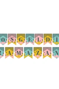 Ramazan Renkli Banner Süs - Hoşgeldin Ramazan