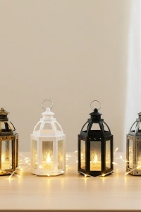 Ramazan Temalı Büyük Altıgen Açık Kubbe LED Lamba