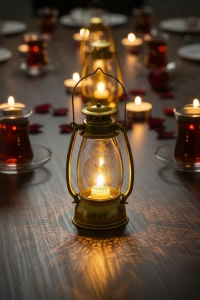 Ramazan Temalı Gold Gaz Lambası LED Işık