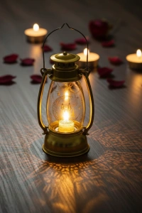 Ramazan Temalı Gold Gaz Lambası LED Işık