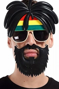 Rasta Peruklu Bob Marley Parti Gözlüğü