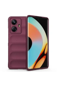 Realme 10 Pro 5G Kılıf Optimum Silikon - Bordo