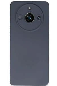 Realme 11 Pro Kılıf Nano içi Kadife Silikon - Gri
