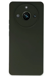 Realme 11 Pro Kılıf Nano içi Kadife Silikon - Koyu Yeşil