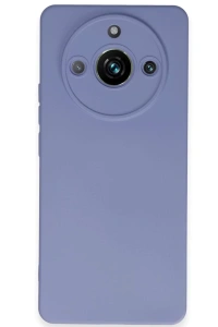 Realme 11 Pro Kılıf Nano içi Kadife Silikon - Lila