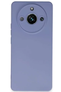 Realme 11 Pro Kılıf Nano içi Kadife Silikon - Lila