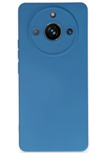 Realme 11 Pro Kılıf Nano içi Kadife Silikon - Mavi