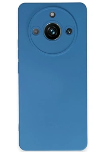 Realme 11 Pro Kılıf Nano içi Kadife Silikon - Mavi