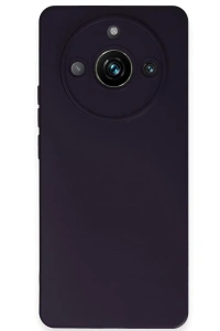 Realme 11 Pro Kılıf Nano içi Kadife Silikon - Mor