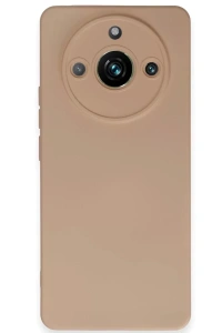 Realme 11 Pro Kılıf Nano içi Kadife Silikon - Pudra