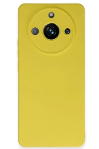 Realme 11 Pro Kılıf Nano içi Kadife Silikon - Sarı