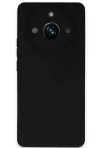 Realme 11 Pro Kılıf Nano içi Kadife Silikon - Siyah