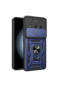 Realme 11 Pro Kılıf Pars Lens Yüzüklü Silikon - Lacivert