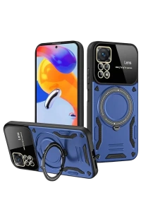 Realme 11 Pro Plus Joy Lens Standlı Kapak - Lacivert