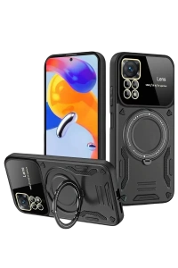 Realme 11 Pro Plus Joy Lens Standlı Kapak - Siyah