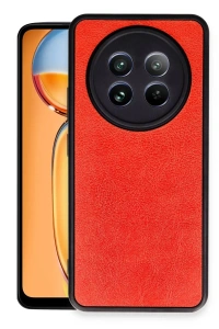 Realme 12 5G Kılıf Aras Deri Kapak - Kırmızı