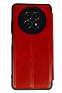 Realme 12 5G Kılıf Flip Cover - Kırmızı