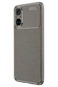 Realme 12 Lite Kılıf Auto Focus Karbon Kapak - Gri