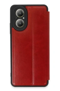 Realme 12 Lite Kılıf Flip Cover - Kırmızı