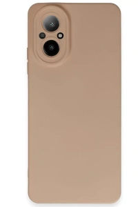 Realme 12 Lite Kılıf Nano içi Kadife Silikon - Pudra