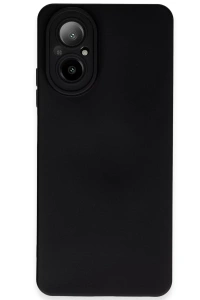 Realme 12 Lite Kılıf Nano içi Kadife Silikon - Siyah