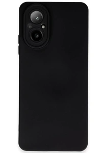 Realme 12 Lite Kılıf Nano içi Kadife Silikon - Siyah