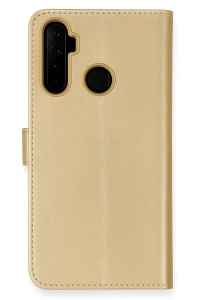 Realme 6i Kılıf Trend S Plus Kapaklı Kılıf - Gold