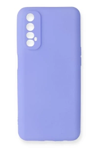 Realme 7 Kılıf First Silikon - Lila