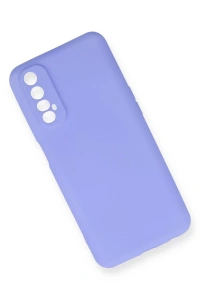Realme 7 Kılıf First Silikon - Lila