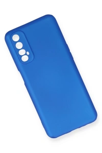 Realme 7 Kılıf First Silikon - Mavi