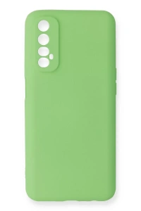 Realme 7 Kılıf First Silikon - Yeşil