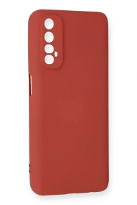 Realme 7 Kılıf Nano içi Kadife Silikon - Kiremit